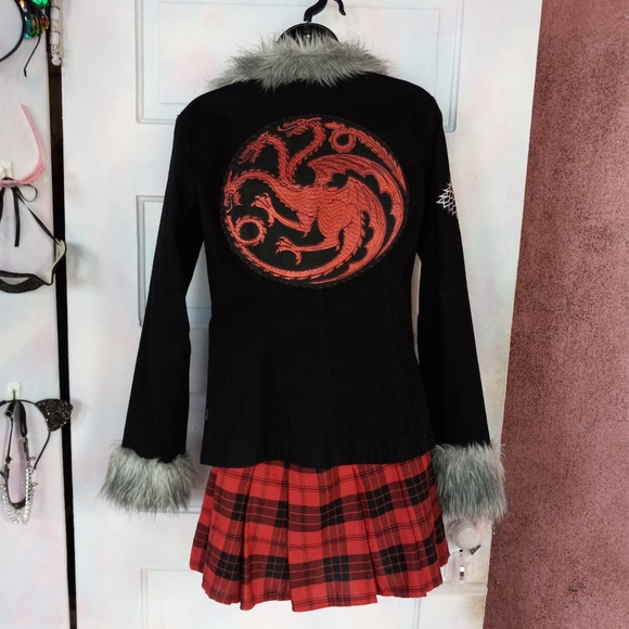 Fire & Ice- custom GoT themed RAGE × Tripp NYC jacket- PRICE FIRM! - Picture 5 of 16